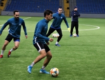 Фоторепортаж с тренировки «Иртыша» на «Астана Арене»