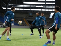 Фоторепортаж с тренировки «Иртыша» на «Астана Арене»