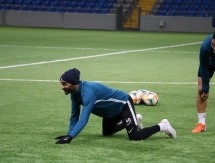 Фоторепортаж с тренировки «Иртыша» на «Астана Арене»