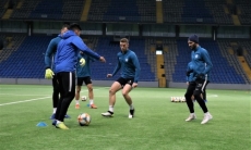 Фоторепортаж с тренировки «Иртыша» на «Астана Арене»