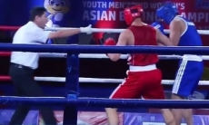 Видео двух нокдаунов и нокаута, или Как казахстанский боксер «удосрочил» иранца на молодежном чемпионате Азии
