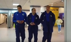 Сборная Казахстана прибыла в Глазго на матч отбора ЕВРО-2020 с Шотландией. Видео