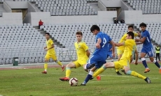 Фоторепортаж с матча отбора ЕВРО-2020 среди юношей до 17 лет Казахстан — Азербайджан 2:0