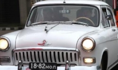 «Спартак» необычным способом приехал на ретро-матч против «Барыса». Видео