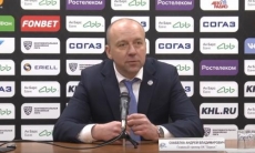Видео послематчевой пресс-конференции игры КХЛ «Нефтехимик» — «Барыс» 1:5