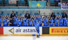 Сборная Казахстана забросила первую шайбу в предолимпийском турнире в Нур-Султане. Видео