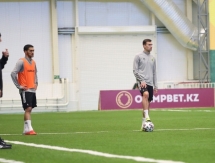 Фоторепортаж с предыгровой тренировки «Тобола» в Костанае