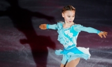 Ученица тренера Турсынбаевой уверенно прыгнула тройной аксель в 11 лет. Видео