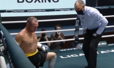 Бывший чемпион WBA нокаутировал уроженца Казахстана мощным ударом по печени. Видео