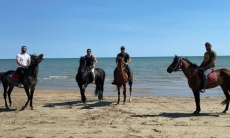 Хабиб Нурмагомедов опубликовал кадры с прогулки на лошадях