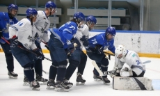 «Снежные Барсы» провели двухсторонний матч