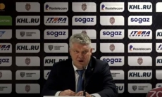 Видео послематчевой пресс-конференции игры КХЛ «Динамо» Рига — «Барыс» 2:3