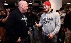 Хабиб Нурмагомедов и президент UFC встретились на турнире в Абу-Даби