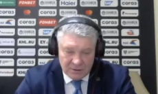 Видео послематчевой пресс-конференции игры КХЛ «Барыс» — «Нефтехимик» 4:1