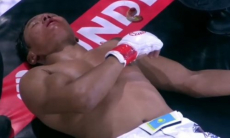 «Три минуты пребывал без чувств». Ужасающий нокаут «вертушкой» от бойца из Казахстана поразил зарубежное СМИ. Видео