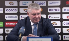 Видео послематчевой пресс-конференции игры плей-офф КХЛ «Металлург» — «Барыс» 1:2 ОТ