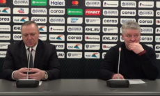 «Барыс» представил видео пресс-конференции президента и главного тренера клуба по итогам сезона