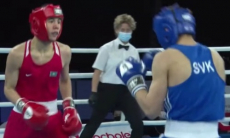 17-летний казахстанский боксер с гонгом нокаутировал соперника на МЧМ-2021