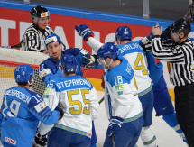 Фоторепортаж с матча чемпионата мира-2021 Италия — Казахстан 3:11