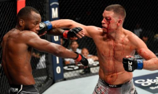 Нейт Диаз вернулся в октагон и устроил кровавую рубку на турнире UFC 263. Видео