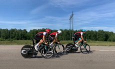 В Петропавловске состоялся чемпионат Казахстана по велоспорту в командной эстафете