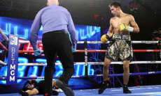 «Результат был незабываем». Top Rank вспомнил яркий нокаут Жанибека Алимханулы. Видео