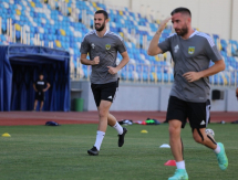 «Тобол» показал фоторепортаж с вечерней тренировки