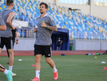 «Тобол» показал фоторепортаж с вечерней тренировки