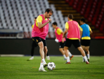 «Кайрат» провел тренировку на «Маракане» перед ответным матчем Лиги Чемпионов. Фото