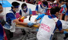 И такое возможно. Каратист без сознания стал победителем Олимпиады в Токио