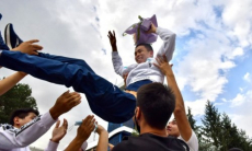 Казахстанских призеров Олимпиады в Токио встретили в Алматы