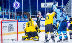 Форвард клуба конференции «Барыса» в КХЛ забросил шайбу прямо с вбрасывания. Видео