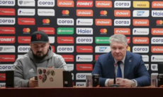 Видео послематчевой пресс-конференции игры КХЛ «Авангард» — «Барыс» 4:1