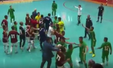 Видео массовой драки в полуфинале Кубка Казахстана по футзалу