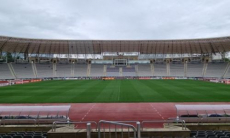 В Азербайджане к матчу «Кайрата» подготовили обновленный газон. Фото