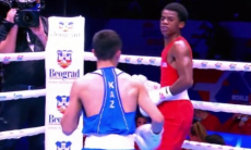 Видео победного боя Сакена Бибосынова против американца за «золото» чемпионата мира-2021
