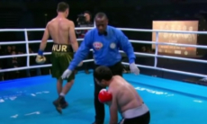 Фантомный нокаут или симуляция? Видео странной победы казахстанского боксера над узбекским