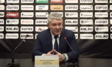 Видео послематчевой пресс-конференции игры КХЛ «Северсталь» — «Барыс» 3:4 ОТ