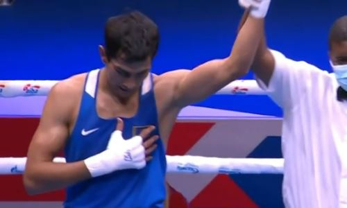 AIBA восхитилась нокаутом в исполнении казахстанского боксера на ЧМ-2021. Видео