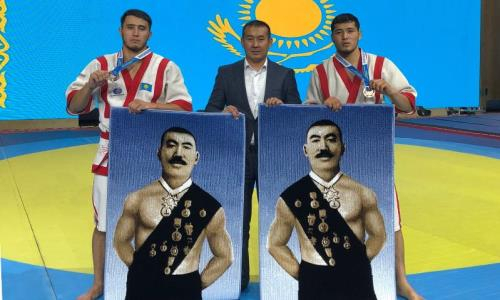 Акмолинцы стали призерами международного турнира по қазақ күресі