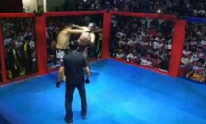Бразильские политики не хуже бойцов UFC зарубились в октагоне из-за парка. Видео