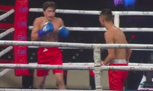 С победы 19-летнего казахстанца над таджикистанцем начался большой вечер бокса в Алматы