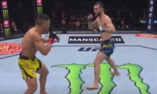 Видео третьего боя Сергея Морозова в UFC с досрочным поражением