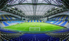 На «Астана Арене» во время матча КПЛ обвалилась крыша. Фото