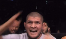 Хабиб Нурмагомедов в гневе накричал на своего бойца во время турнира UFC. Видео