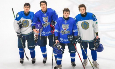 «Снежные Барсы» и юниорская сборная Казахстана провели второй контрольный матч