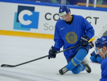 Представлен фоторепортаж с тренировки сборной Казахстана в Хельсинки