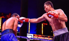 Появилось видео второго победного боя казахстанского боксера на международном турнире в России