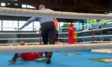 Бой за титул IBF обернулся четырьмя нокдаунами за раунд и нокаутом. Видео