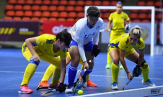 Казахстан учинил разгром во втором матче подряд на Кубке Азии по хоккею в зале